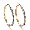 201 Stainless Steel Hoop Earrings EJEW-A052-35A-1