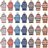 28Pcs 7 Colors Winter Theme Alloy Printed Pendants FIND-SC0012-46-1