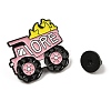 Creative Tool Alloy Pink Enamel Pin Brooch for Backpack Clothes JEWB-R004-03EB-04-3