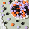Rubberized Style Imitated Silicone Acrylic Beads MACR-PA0001-06B-04-7