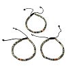 Natural Amethyst & Non-magnetic Hematite Beaded Adjustable Bracelets for Unisex BJEW-K251-09X-4