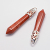 Natural Red Jasper Big Pointed Pendants G-D860-C20-P-1