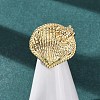 Ocean Brass Cuff Open Rings RJEW-Z129-01G-01-1