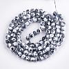 Baking Paint Round Glass Bead Strands DGLA-S084-8mm-59-2
