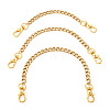 3Pcs 3 Styles 304 Stainless Steel Twisted Chain Bag Extender Chains FIND-TA00002-1