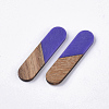 Resin & Walnut Wood Cabochons LS-RESI-Q210-014A-A02-2