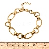 Hammered 304 Stainless Steel Link Chain Bracelets for Women BJEW-L720-01G-5
