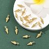 SHEGRACE Brass Shell Shape Charms XGR0170G-107G-4