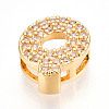 Brass Micro Pave Cubic Zirconia Charms KK-N254-217G-Q-2