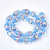 Handmade Silver Foil Glass Lampwork Beads X-LAMP-Q030-02I-2