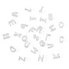 6Pcs 925 Sterling Silver Hollow Initial Beads STER-TA0001-53S-3