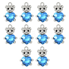 10Pcs Alloy Glass Pendants GLAA-YW0005-41P-02-1