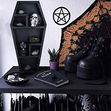 Halloween Hanging Wooden Crystal Display Shelf PW-WG83032-03