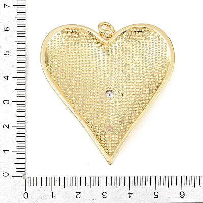 Brass Micro Pave Cubic Zirconia Big Pendants KK-C162-063G-03-1