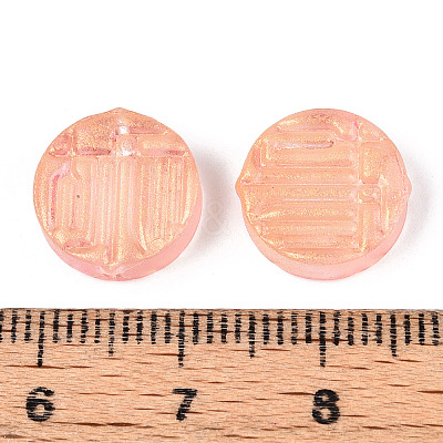 Transparent Spray Painted Glass Beads GLAA-S190-007A-06-1