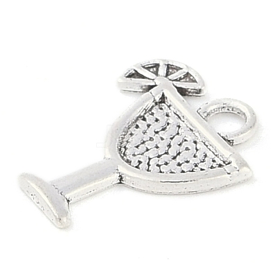 Tibetan Style Cocktail Glass Alloy Pendants LS-TIBEP-Q054-03AS-RS-1