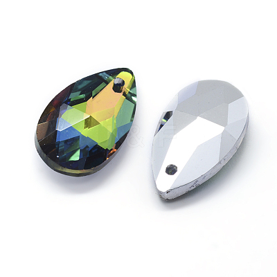 Faceted Glass Pendants GLAA-F069-L-B01-1