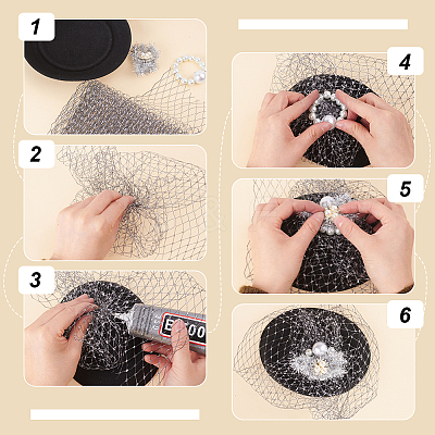 2M Deco Mesh Ribbons SRIB-WH0011-177A-1