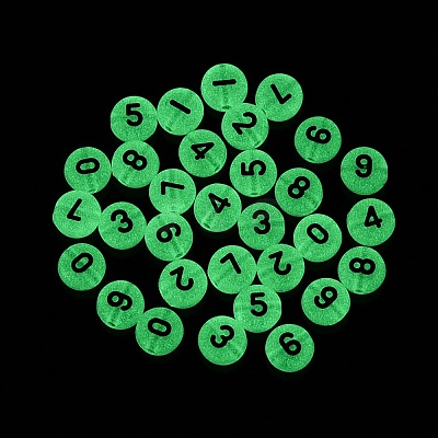 Luminous Transparent Acrylic Beads TACR-Q013-06A-1