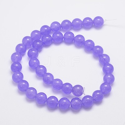 Natural & Dyed Malaysia Jade Bead Strands G-A146-10mm-A19-1