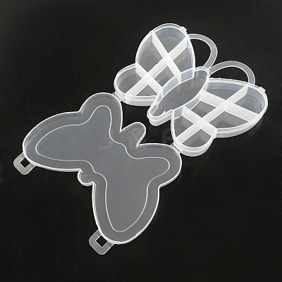 Butterfly Plastic Bead Storage Containers X-CON-Q023-14-1