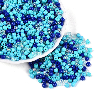 Opaque & Transparent Glass Seed Beads SEED-Q041-06E-1