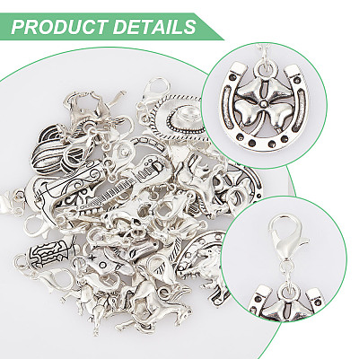 Alloy Pendant Decorations HJEW-GA00004-1