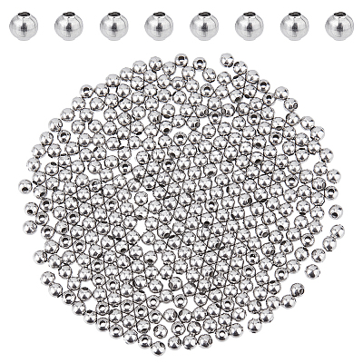 304 Stainless Steel Round Seamed Beads STAS-DC0015-81A-1