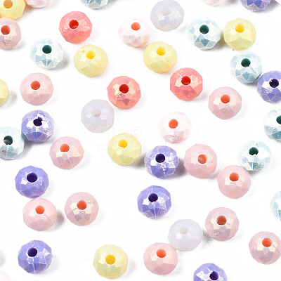 Spray Painted Acrylic Beads MACR-S280-03-1