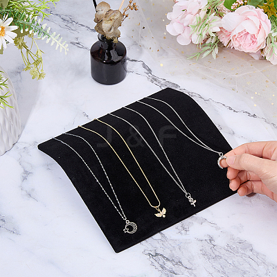 MDF with Velvet Mat Jewelry Necklace Display Stands NDIS-WH0001-29-1