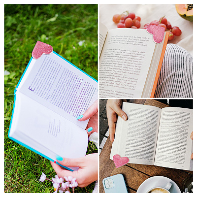 Glitter PU Lerther Bookmark AJEW-TAC0040-03D-1