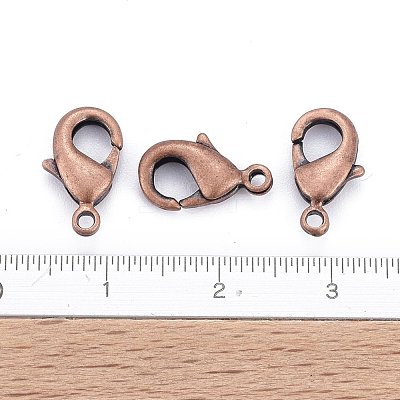 Brass Lobster Claw Clasps KK-902-R-NF-1
