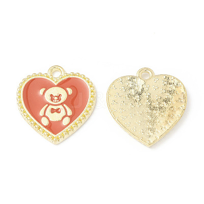 Alloy Enamel Pendants ENAM-G212-06G-02-1