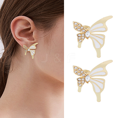 1 Pair Zinc Alloy Stud Earrings EJEW-LP0009-07-1