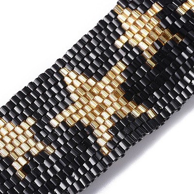 Japanese Seed Beads Woven Braided Bead Bracelets BJEW-P256-E04-1