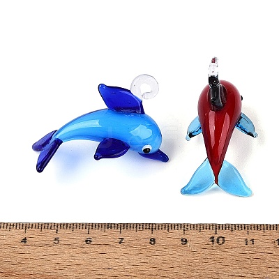 Handmade Lampwork Pendants LA-N048-24-1
