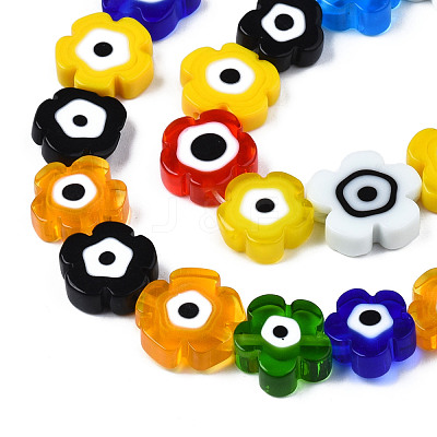 Handmade Lampwork Beads Strands LAMP-N023-002B-04-1