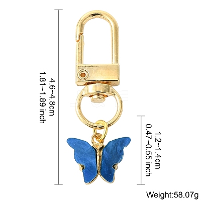 Acrylic Pendant Decorations HJEW-YW00018-1