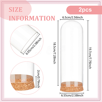 Glass Dome Cover AJEW-WH0248-550A-1