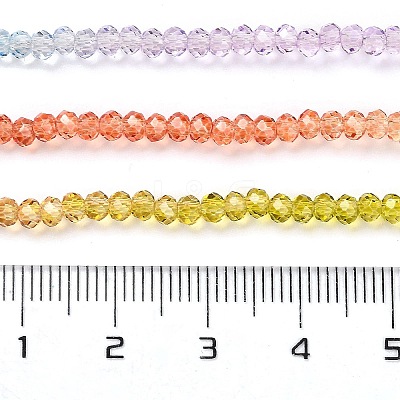 Transparent Painted Glass Beads Strands DGLA-A034-T2mm-A12-1