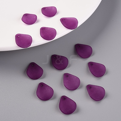 Transparent Frosted Acrylic Pendants MACR-S371-09A-743-1