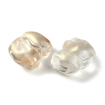 Spray Painted Glass Beads GLAA-Z007-04D-1
