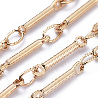 3.28 Feet Brass Bar Link Chains X-CHC-R126-13G-1