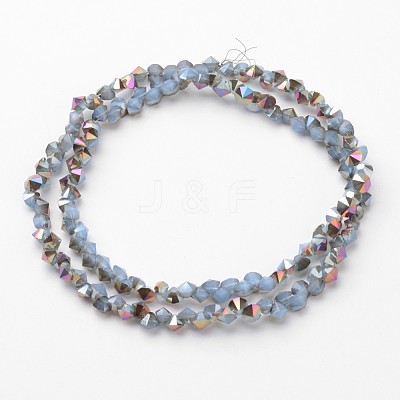 Electroplate Glass Bead Strands EGLA-J138-A-HP01-1