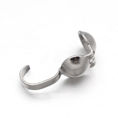 Tarnish Resistant 304 Stainless Steel Bead Tips STAS-N071-10-1