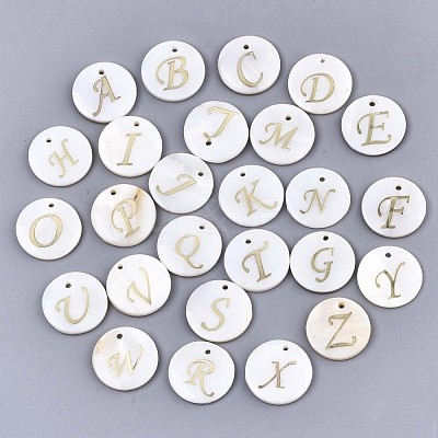Natural Freshwater Shell Pendants SHEL-N027-04-1