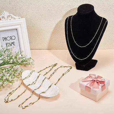 304 Stainless Steel Link Chain Necklaces NJEW-SW00051-1