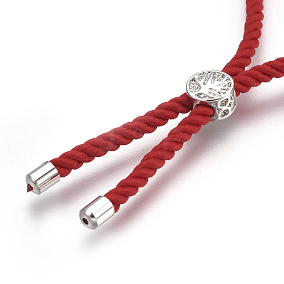 Cotton Cord Bracelet Making KK-F758-03F-P-1