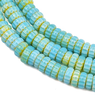 Handemade Millefiori Lampwork Beads X-LAMP-D009-01A-07-1