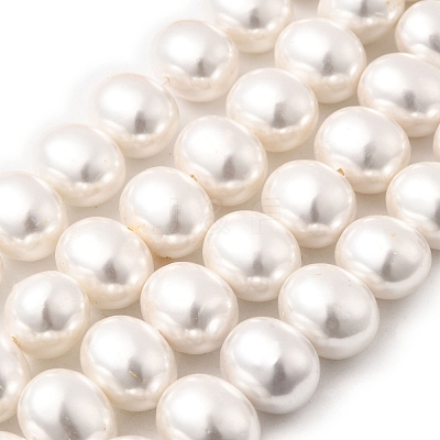 Shell Pearl Beads Strands BSHE-F013-01R-1
